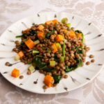 Braised Lentils with Spinach